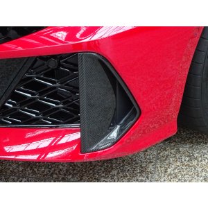 画像: AudiAG純正FL後RS 3(GY/8Y)用カーボンエアガイドグリルトリムセット