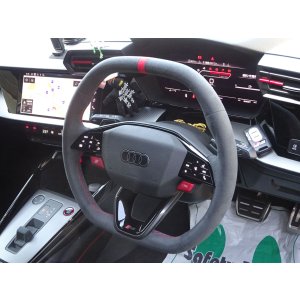 画像: AudiAG純正FL後RS 3(GY/8Y)用フラットトップ&ボトムステアリングセット