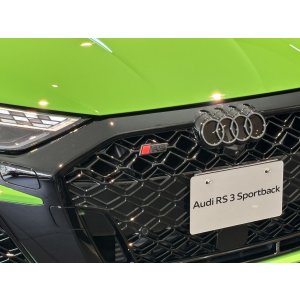 画像: Audi純正FL後RS 3(GY/8Y)後付け用RSロゴグリルエンブレム