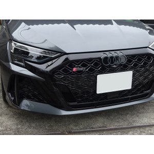画像: G-Speed+Audi純正FL後RS 3(GY/8Y)グリル用ブラックエンブレム