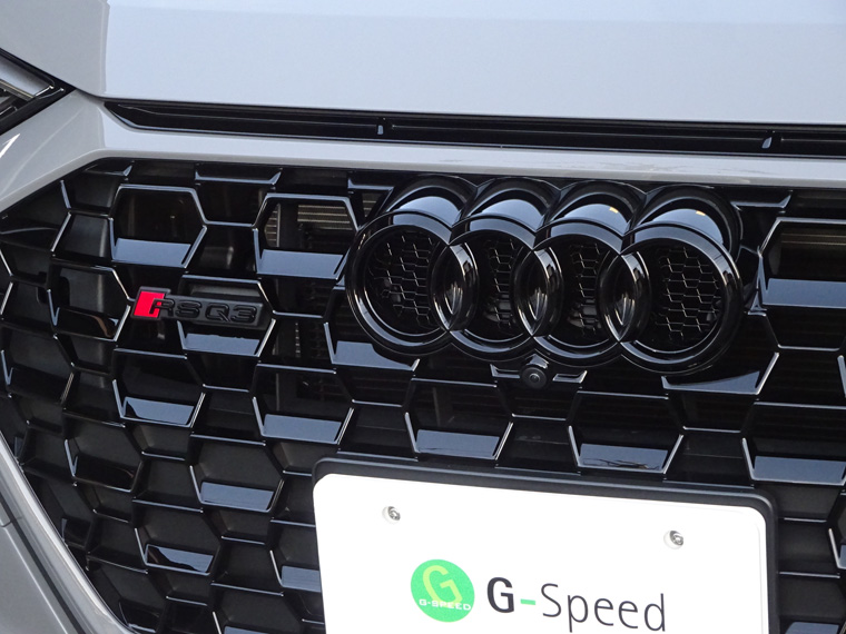 Audi純正Q3/RS Q3/e-tron等フロント用4Ringsブラックエンブレム - G 