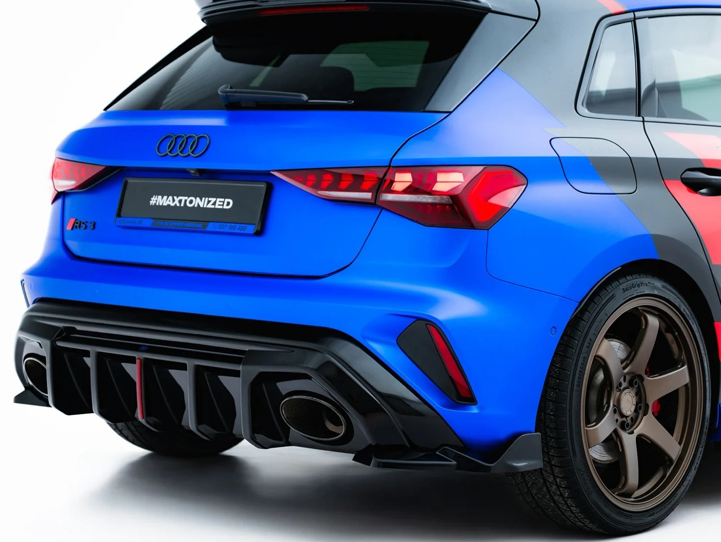 (マクストンリアバランス必須)スポーツバック用リアサイドスプリッター・バージョン2