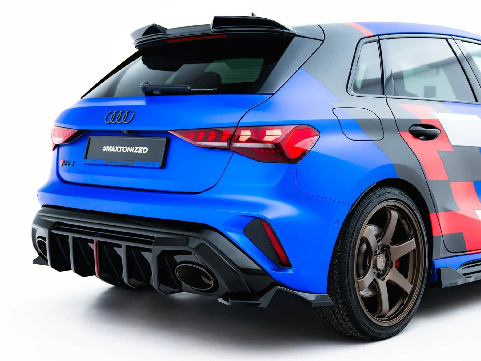 (マクストンリアバランス必須)スポーツバック用リアサイドスプリッター・バージョン3