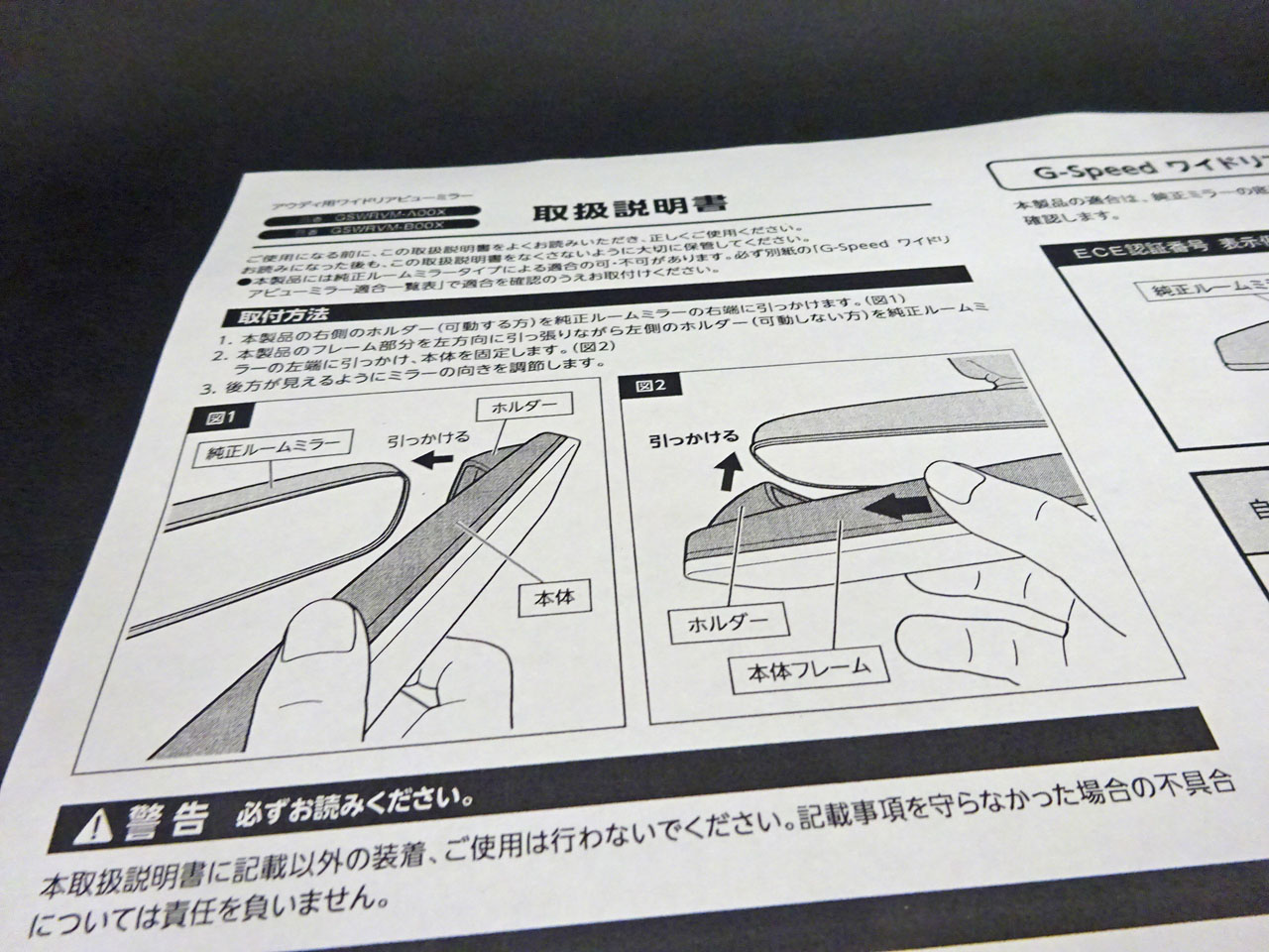 被せるだけです